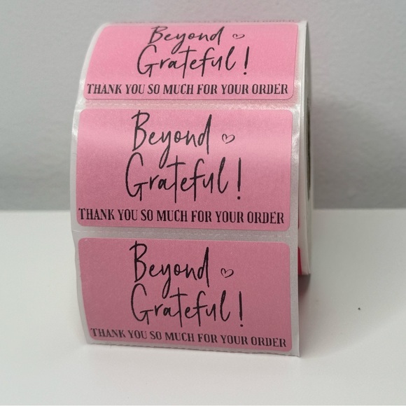 handmade Other - Thank You Stickers for Poshmark 2" | shipping supplies 100 pcs